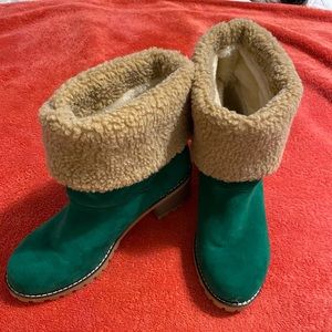 Green Winter Boots